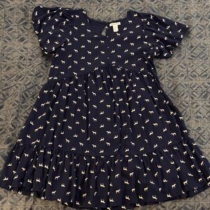 Nordstrom Navy Dress with Horses